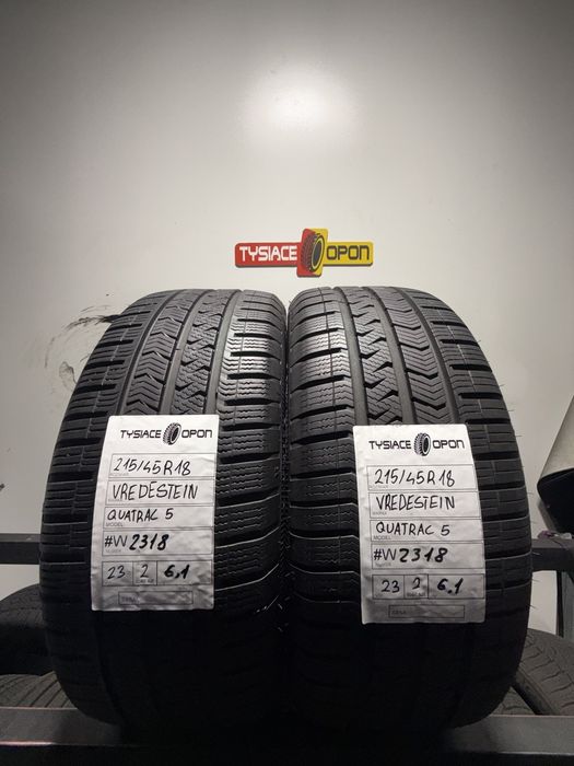 Opona całoroczna Vredestein 215/45R18 Quatrac 5 używana #W2318