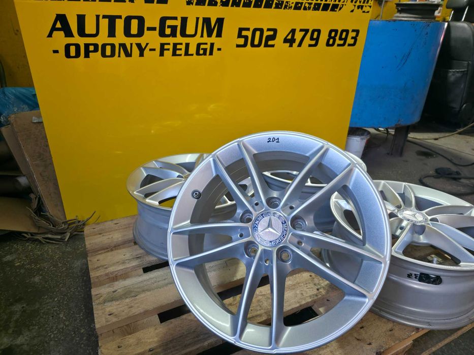 Alufelgi 5x112 16 Mercedes-Benz A-Klasa B-Klasa C-Klasa CLA W169 W176 W246 OE 6.5" x 16" ET44