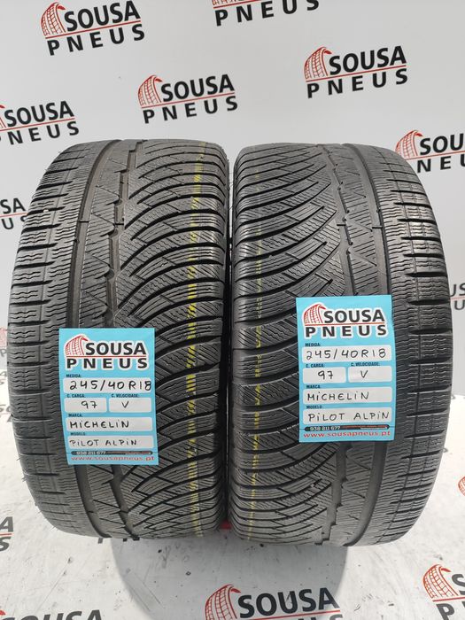 2 pneue semi novos 245/40R18 Michelin - Oferta dos Portes