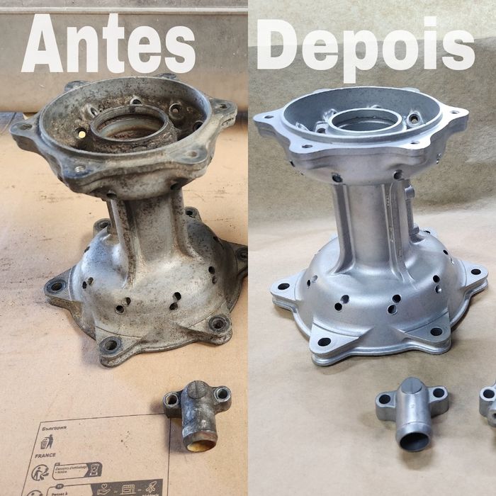 Decapagem / limpeza peças tecnologia Vapor Blasting