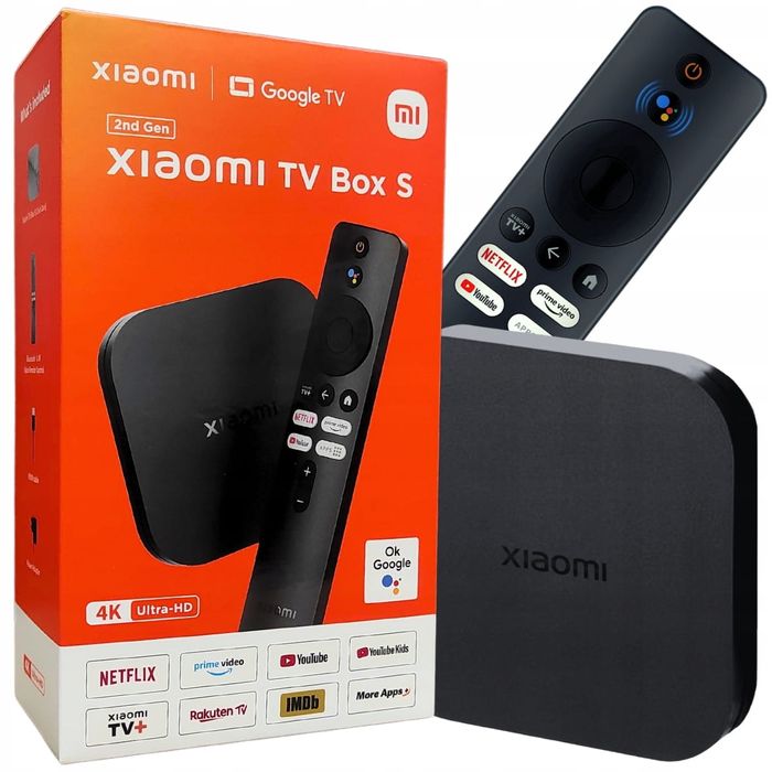 Xiaomi Mi Tv Box S II Gen HDR10+ 4K Odtwarzacz Multimedialny Sklep Wwa