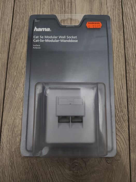 Gniazdko Cat 5e podwójne