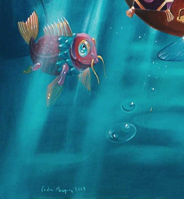 Pintura, Acrílico s/tela. Surrealismo Fantástico.. Carlos Marques 2009