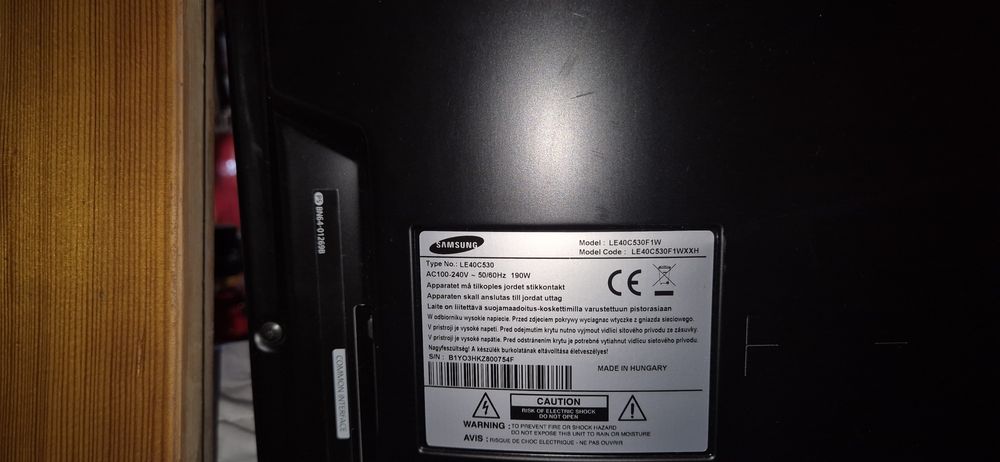 Sprzedam telewizor LE40C530F1W