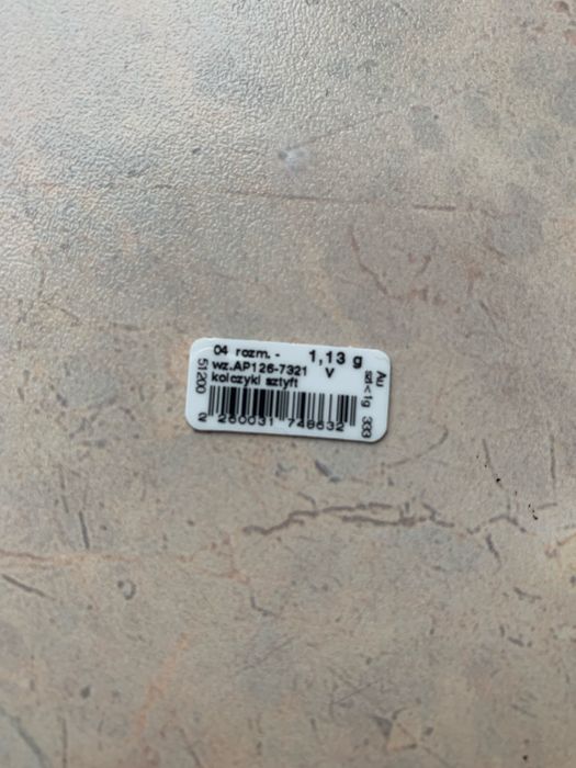 Zlote kolczyki sztyft Apart