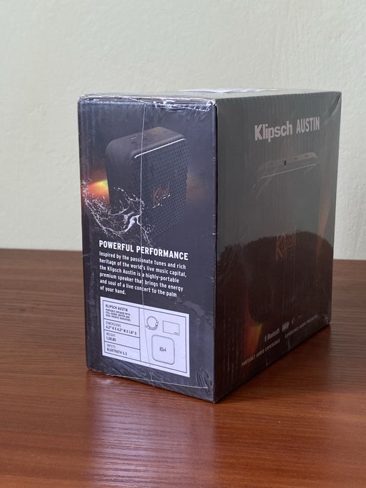 Klipsch Austin акустична блютуз колонка, нова в плівці