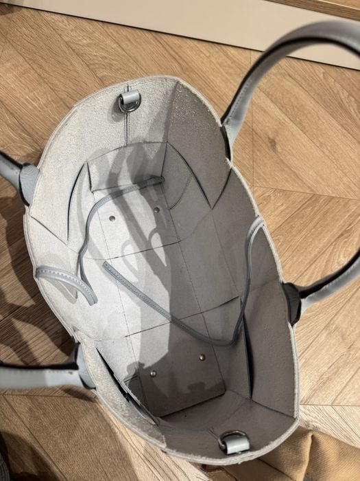 Сумка жіноча Gianni Notaro блакитна, шкіряна