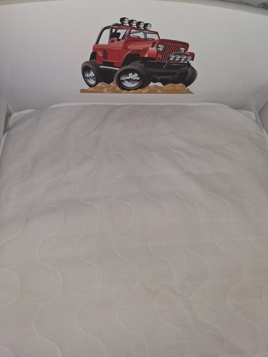 Łóżko z szufladą  140×70 materac pościel