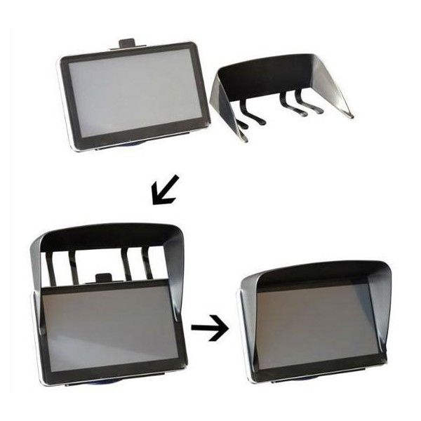 Сонцезахисний козирок для Gps навігатора 5 дюймів (Анти Блік)