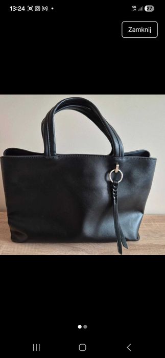 Torebka kuferek czarna