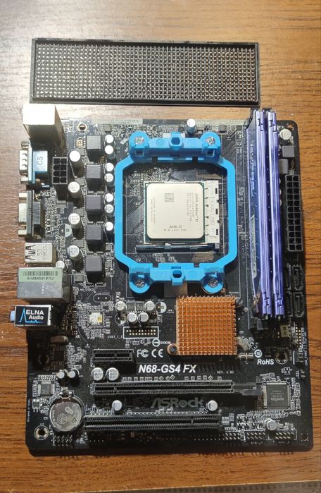 Комплект Материнська плата ASRock N68-GS4FX + процесор AMD Athlon II X2 250 + озп Kingston HyperX genesis 8gb
