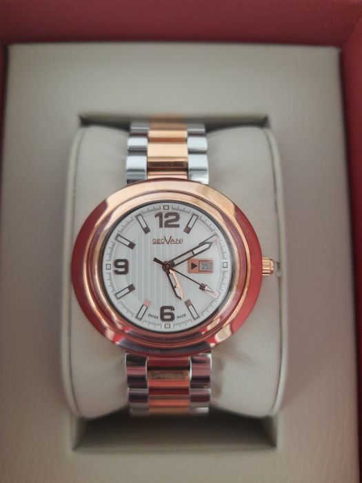 Relógio dourado e prateado "GeoVani"