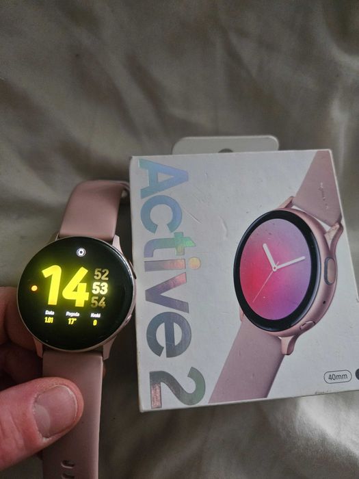 SAMSUNG GALAXY WATCH ACTIVE 2 – 40 mm, różowy, stan bdb
