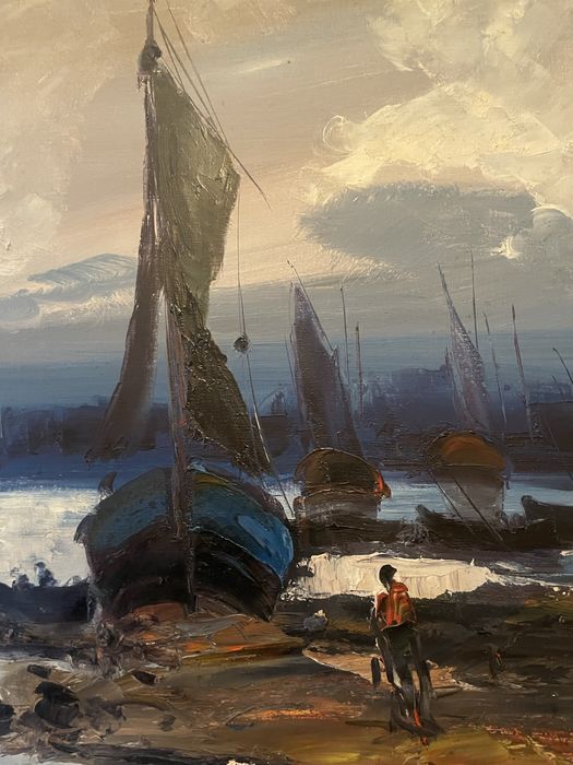 Quadro antigo com motivos náuticos