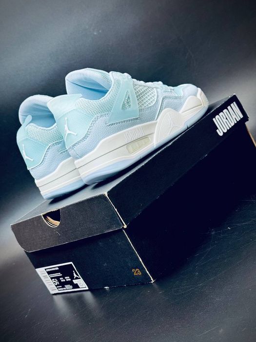 Nike Jordan Aura 4 blue шкіряні кросівки жіночі голубі/ найк джордан