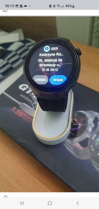 Nowy smartchwatch Amoled GPS z serii GT4PRO