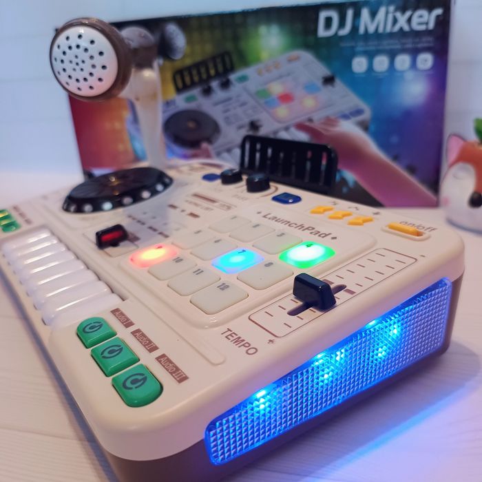 Дитячий діджейський  пульт з блютузом,DJ пульт,мікшерний пульт,піаніно