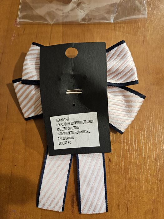 Broszka kokardka i spinka do włosów 2 w 1 k-pop style, anime nowa z me