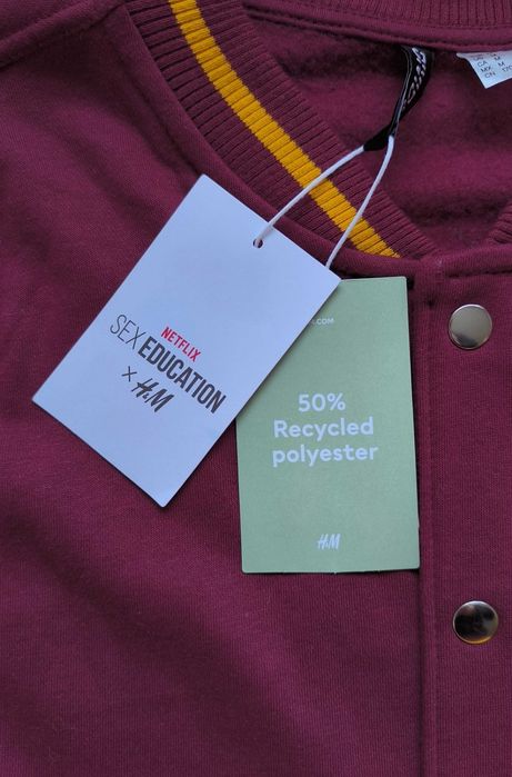 H&M Netflix DIVIDED жилет бомбер M-XL