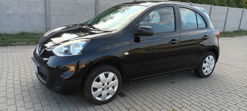Nissan Micra K13 Lift 1.2 Benzyna 2014r 5 drzwi Klimatyzacja Tempomat