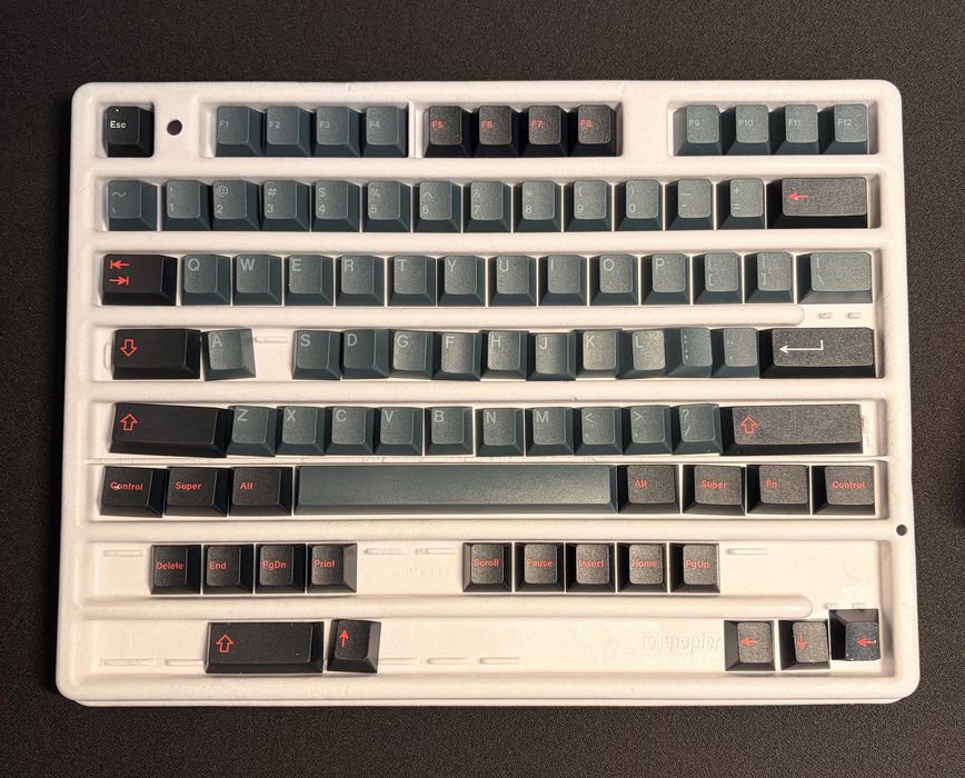GMK Redline Keycaps — Standard + Novelties + Accents + Spacebars