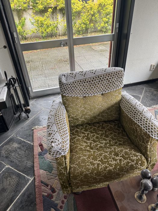 Conjunto de sofas verde