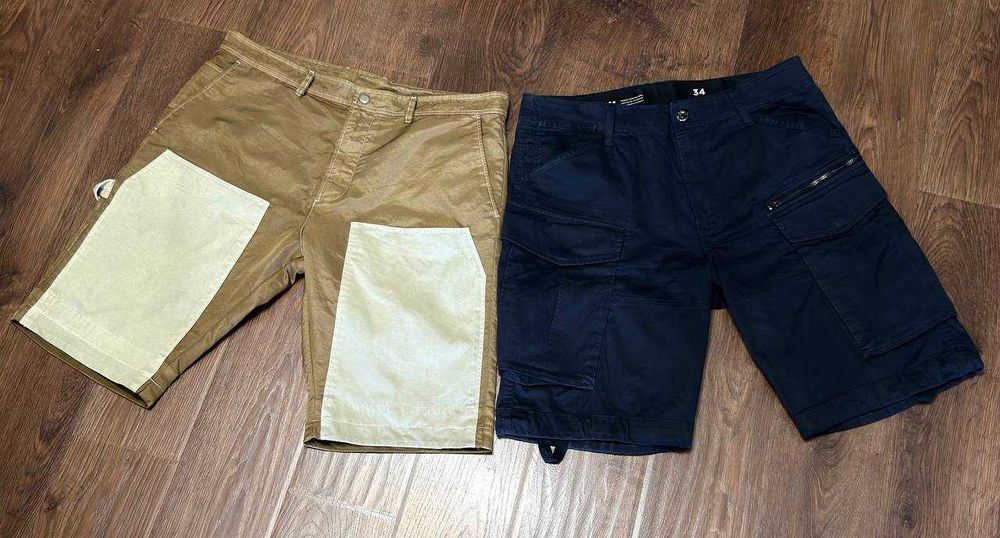 Diesel, G-Star RAW (L) — Шорты карго и технологичные 2 шт / Оригинал