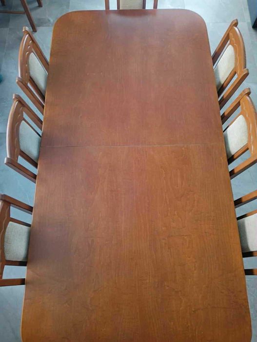 Stół 2m + 2 x 0.5m + 10 krzeseł