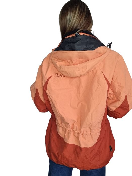 Pomarańczowa kurtka z polarem jack wolfskin rozmiar L/xl 40/42