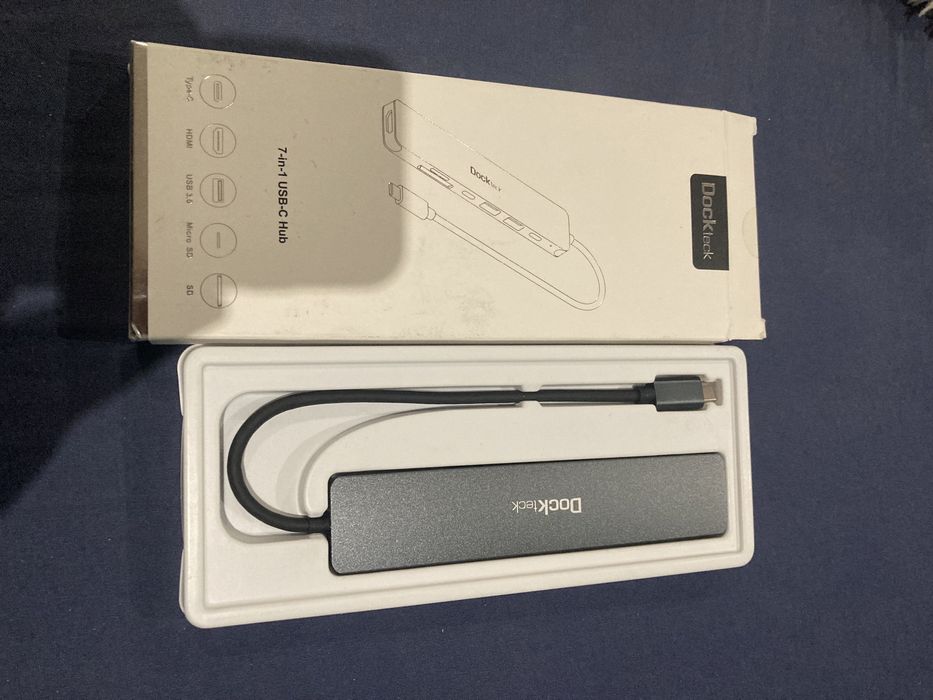 USB-C хаб Dockteck 7 in 1 - новий (Type c hub)