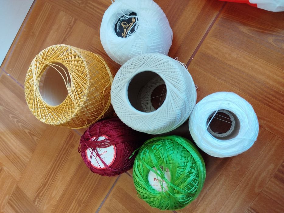 Várias linhas crochê