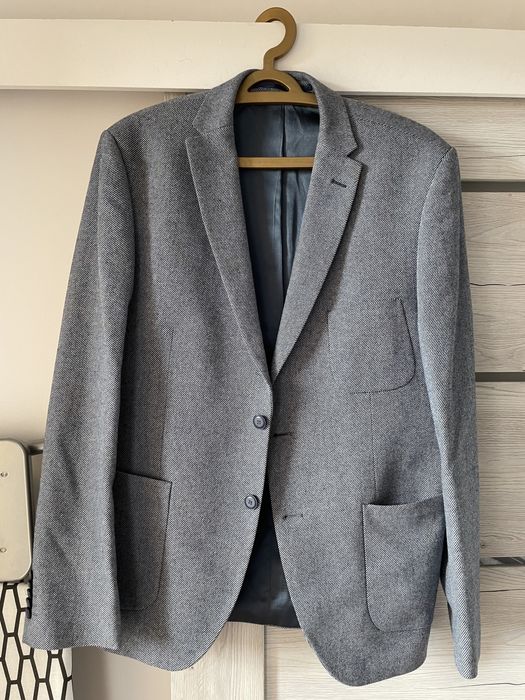 Wełniana marynarka garniturowa Lancerto, naprawiana, 188/94