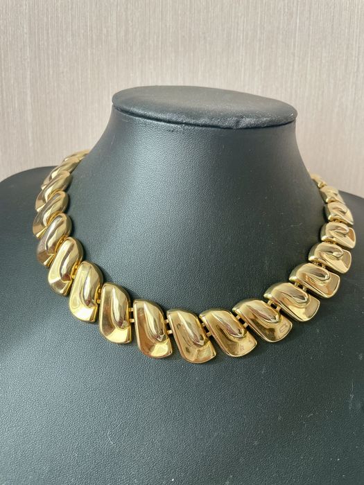 Вінтажне кольє золотисте широке американський вінтаж