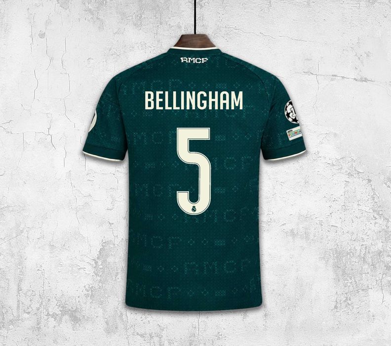 Koszulka Real Madryt sezon 26/27 wyjazdowa BELLINGHAM 5 UEFA Champions League szybka wysyłka do 24h Liga Mistrzów