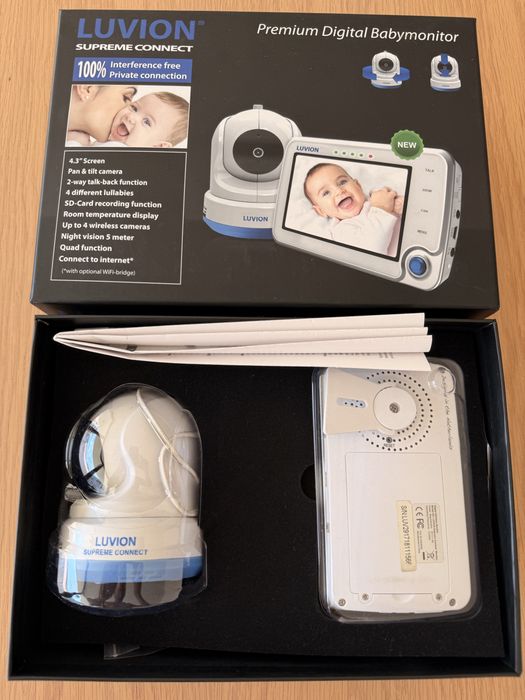 Camara com intercomunicador de bebé