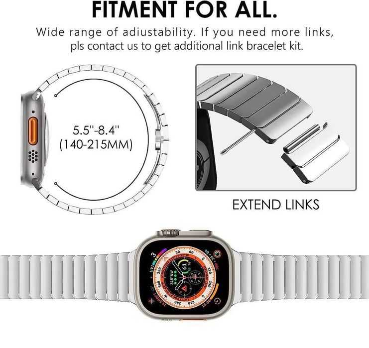 Stalowy Pasek Bransoleta Apple Watch 4/ 5/ 6/ 7/ 8/ 9/ 10/SE/ULTRA 1-3