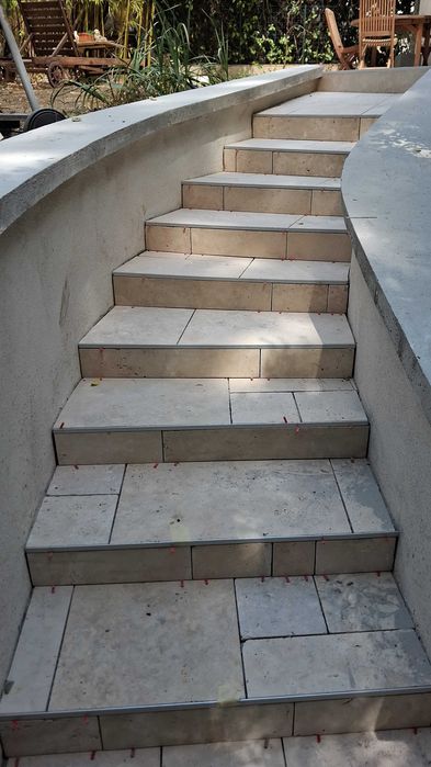 Colocações de cerâmicas e mosaicos