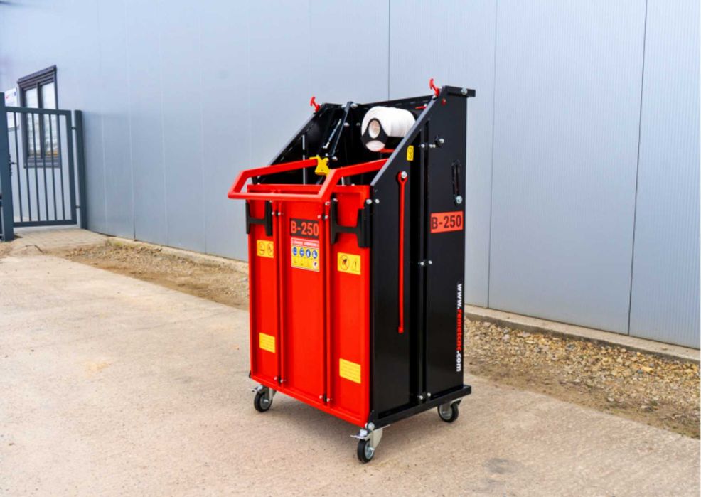 Prasa do makulatury kartonów plastiku Belownica ręczna B250 Remet