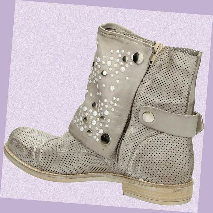 buty włoskie sztybety  38 skóra naturalna