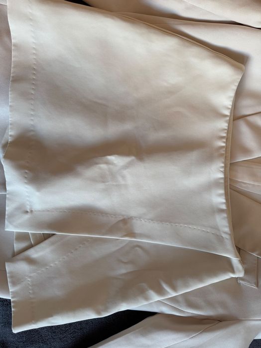 костюм спідниця-шорти молочний