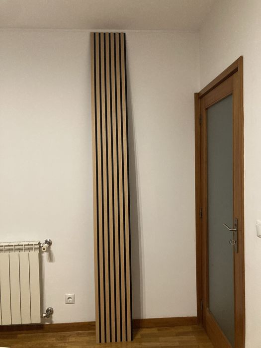 Painel ripado em madeira Artens leroy merlin