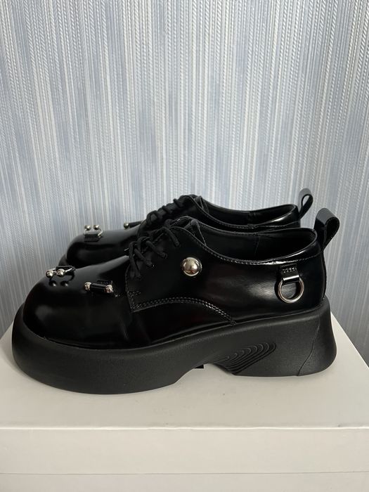 Шкіряні туфлі оксфорди, 35 розмір