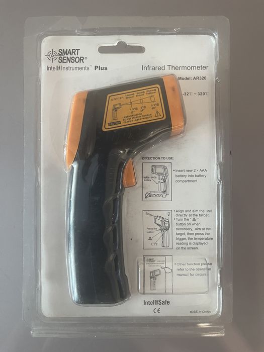 Інфрачервоний термометр пірометр Smart Sensor AR320