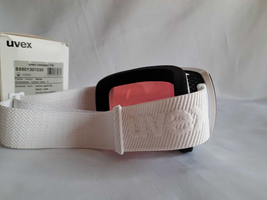 Gogle narciarskie Uvex Compact FM White Mirror Gold S2