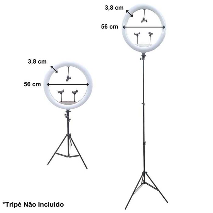 Ring Light Luz Profissional Tamanho Grande (56 CM - NOVAS)