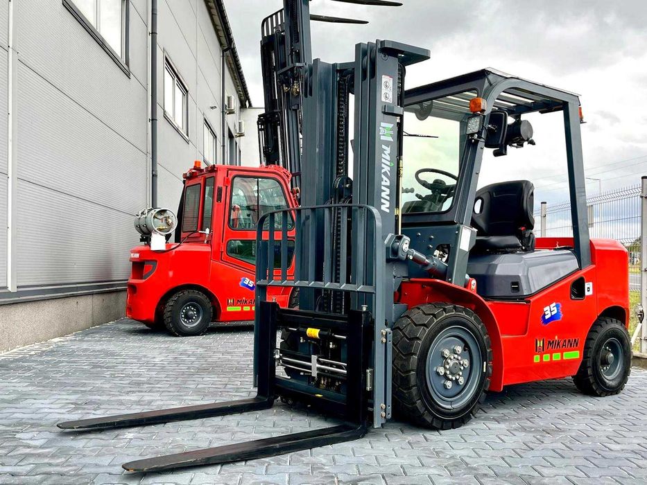 Wózek Widłowy 3,5T MIKANN, Maszt 4.5m,Triplex, Diesel  Półkabina