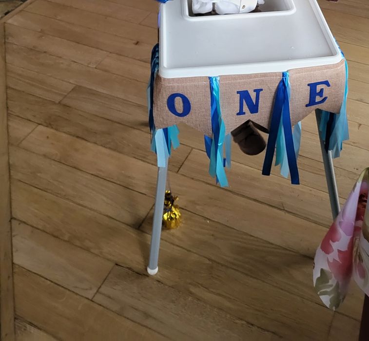 Zestaw dekoracji na 1 urodziny Tymka