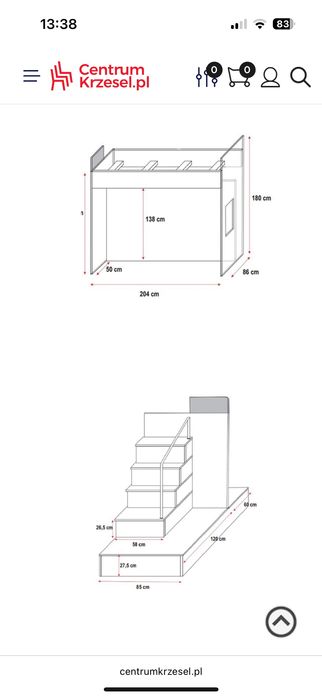 Łóżko Szafa Biurko meble komplet dla dzieci i młodzieży