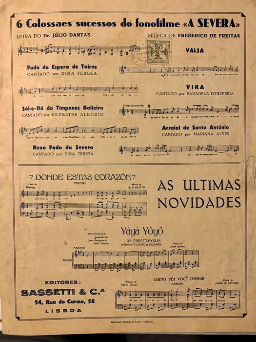 Partituras antigas Stuart