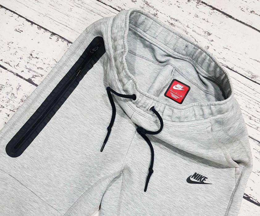 Nike * tech fleece * dres * szary * męski * S